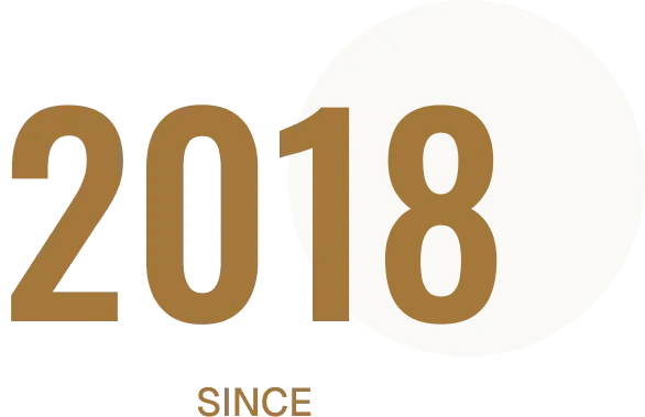 Bold 2018 text on black background.